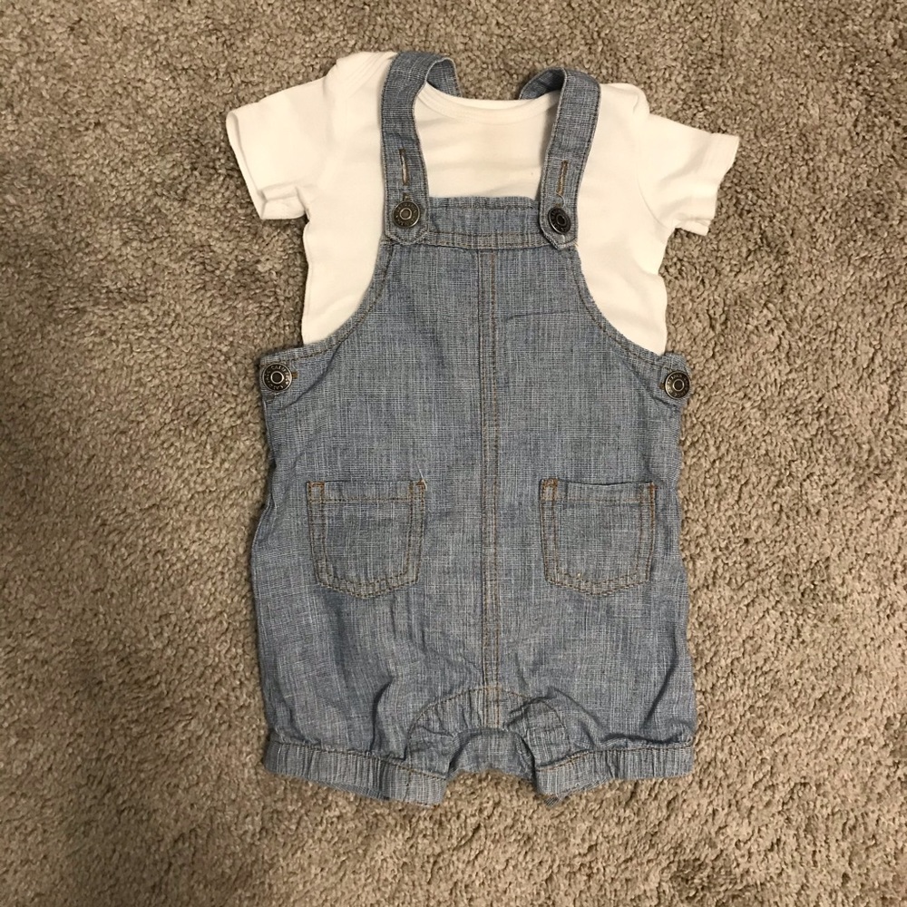 Cat & Jack Baby Boy Overalls Outfit (6-9 months)